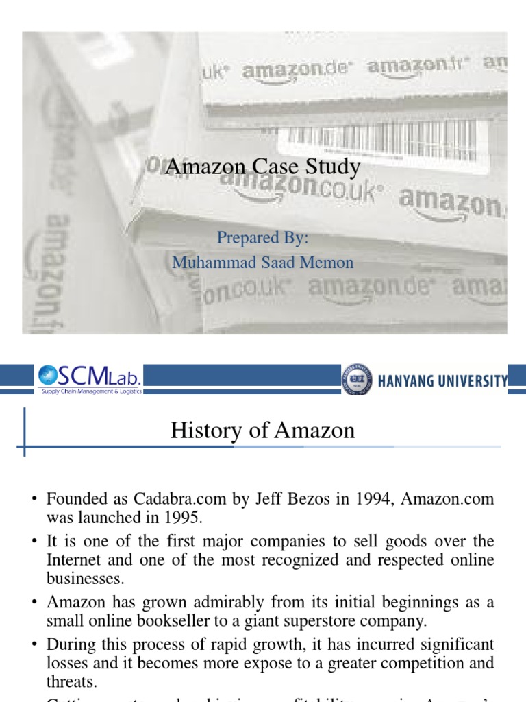 Amazon Case Study | PDF | Amazon.Com | Inventory image.