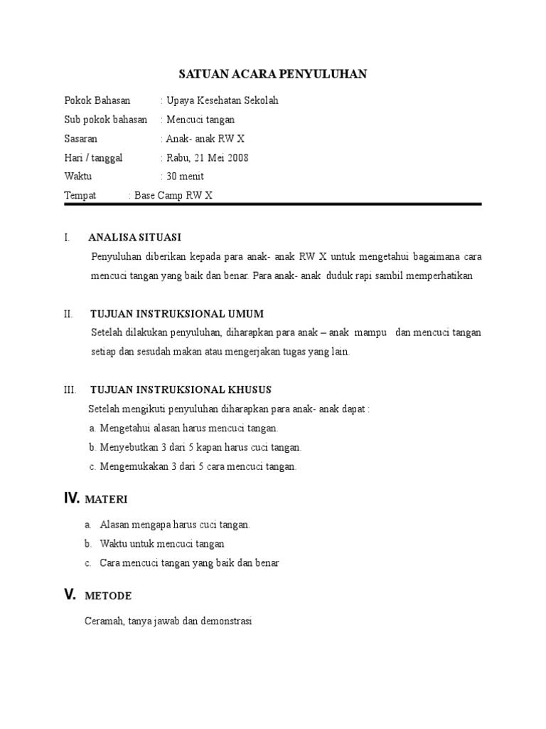 Sap Mencuci Tangan Zka Pdf