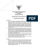 Uu Nomor 32 Tahun 2004 Pemerintahan Daerah