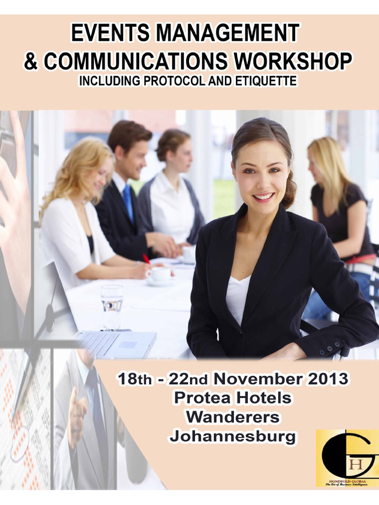 Event Management and Protocol Workshop | PDF | Public Relations | Etiquette