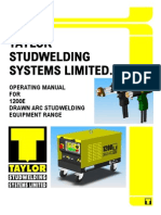 Taylor1200EDAMANUAL for Stud Welding Machines