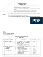 Planificare - Educatie - Muzicala de Li Ung Durat