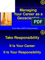Managing Your Career As A Geoscientist: From Many AAPG Geoscientists