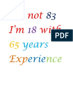 I'm Not I'm With: Years