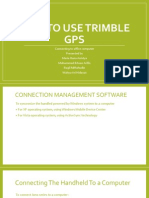 How To Use Trimble Gps