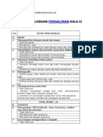 Checklist PERTOLONGAN PERSALINAN KALA II