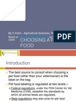 Choosing A Pet Food