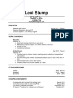 My Resume Ls