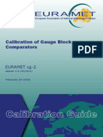 EURAMET Cg-2 v 2.0 Calibration of Gauge Block Comparators