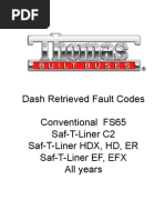 Dash-Retrieved Fault Codes All Models and Years