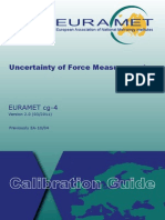 EURAMET Cg-4 v 2.0 Uncertainty of Force Measurements 01