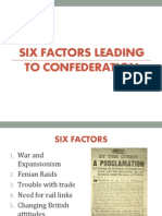 Six Factors Leading To Confederation