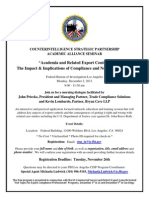 FBI Academic Alliance Program Flyer