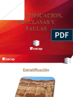 Estratificacion, Diaclasas y Fallas.