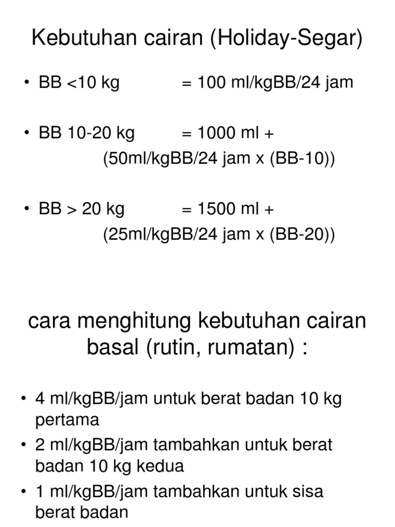 Kebutuhan Cairan