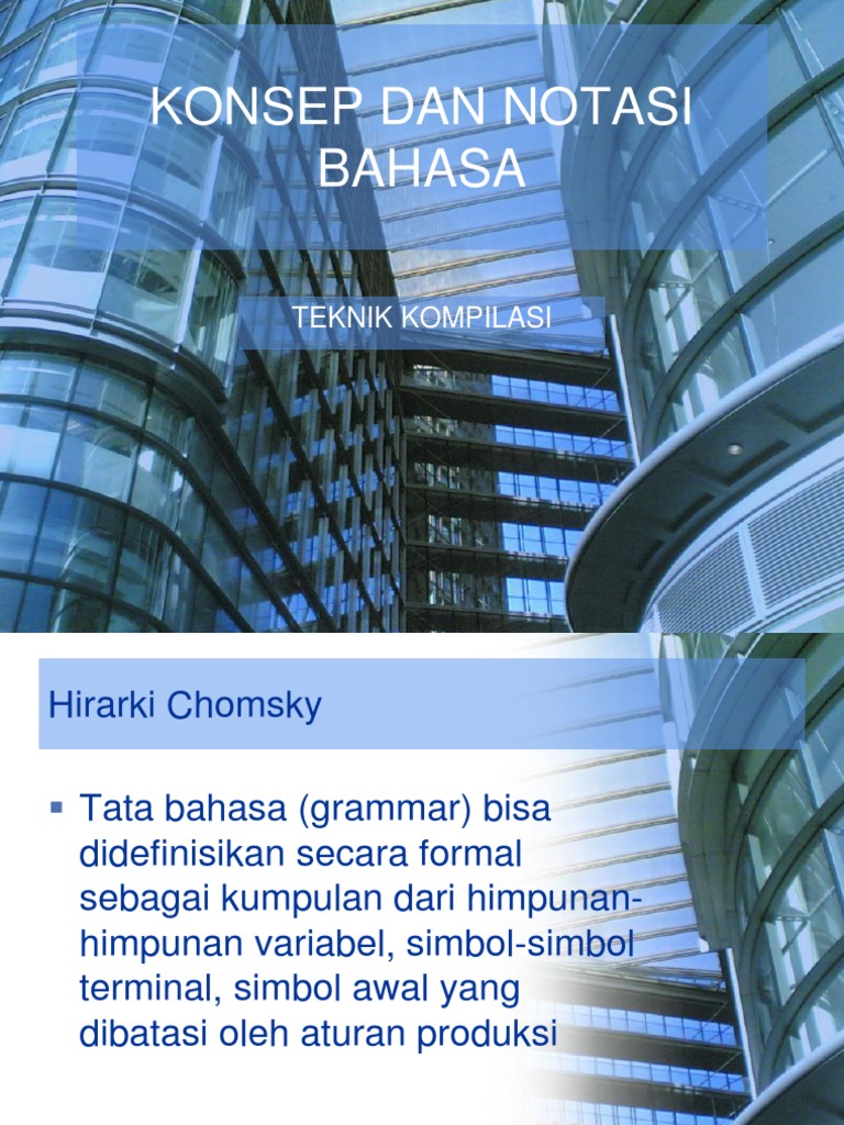 Konsep Dan Notasi Bahasa | PDF