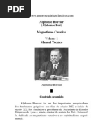 Magnetismo Curativo - Volume 1 (Alphonse Bouvier)