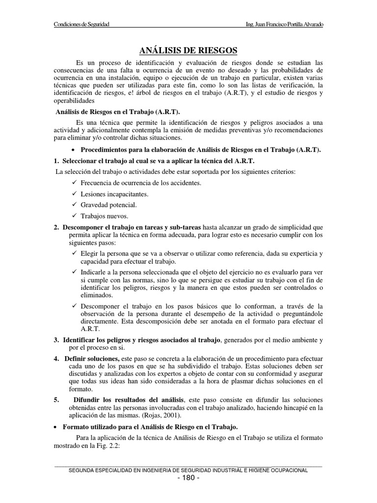 Análisis de Riesgos en el Trabajo | PDF | Riesgo | La seguridad