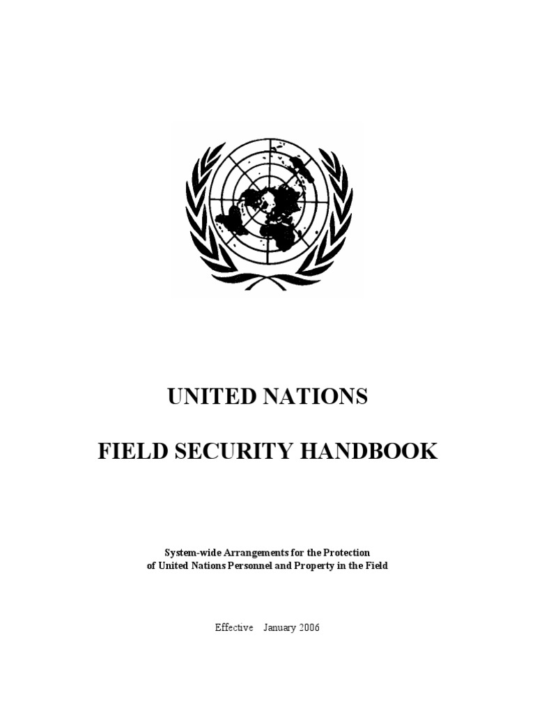 UN Field Security Handbook 2017 | PDF | Committee | United Nations