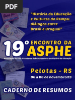 Caderno de resumos do 19º encontro da Asphe-RS