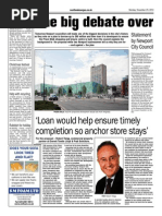 The Big Debate Over: Loan Would Help Ensure Timely Completion So Anchor Store Stays'