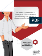 Cartilha Licença de Funcionamento 2013