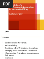 Role of The Professional Accountant in Nation Building