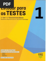 Livro Estudar Para Os Testes 1 - Editora Raiz
