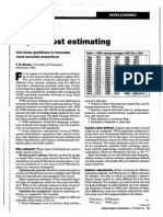 Capital Cost Estimating