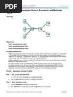 Download 8138 Packet Tracer - Investigate Unicast Broadcast And Multicast Traffic Instructions by Faisal SN187028851 doc pdf