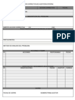 Accion Correctiva de Auditoria Interna