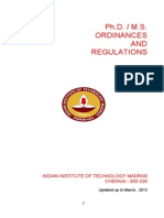 Msphd Ordinances Regulations -13.06-2013