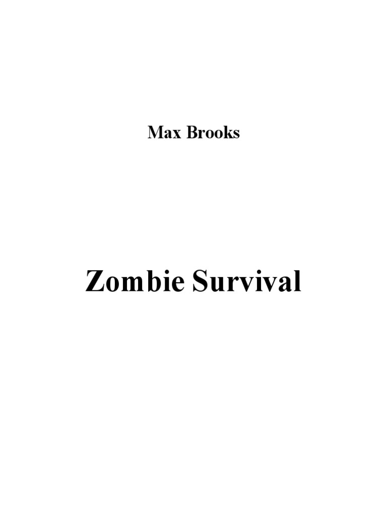 Max Brooks - Zombie Survival | PDF