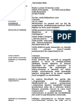 Model de Curriculum Vitae European