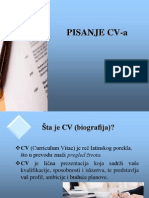 Pisanje CV A