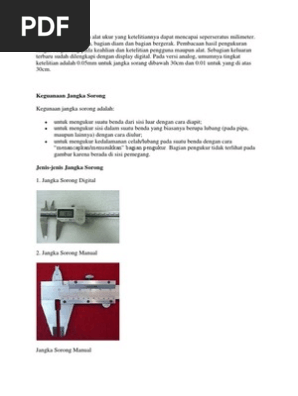 Bahan Makalah Jangka Sorong