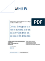 Cómo Integrar Un Niño Autista en Un Aula Ordinaria en Educación Infantil