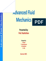 Advanced Fluid Mechanics: Presented by
