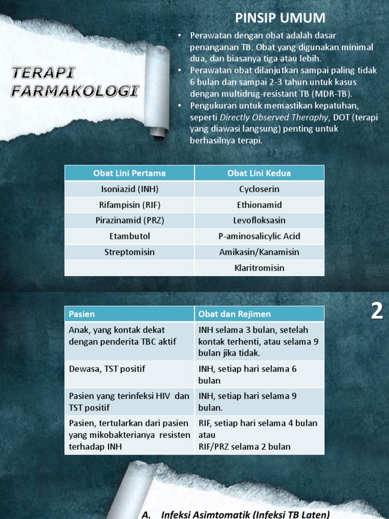 Tatalaksana Terapi Tuberkulosis TBC | PDF