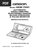 Download OMRON Blood Pressure Monitor HEM-704C by Travis SN187093746 doc pdf