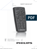 Philips Remote SRP1003-27 User Manual