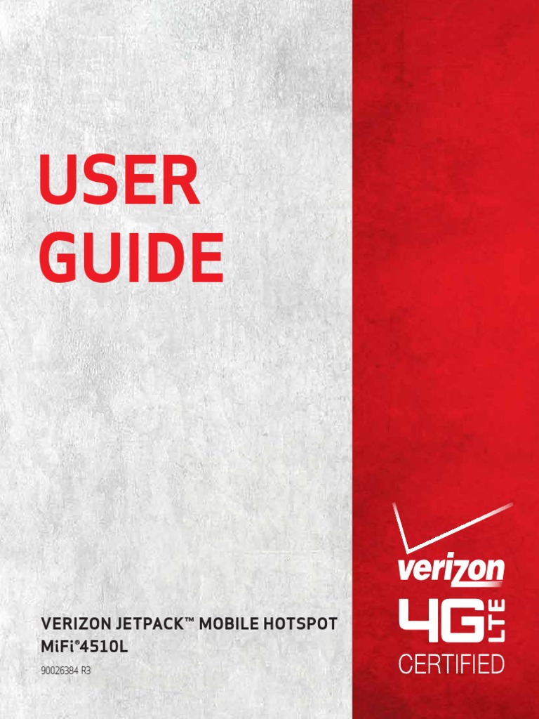 Verizon Wireless 4G LTE Mobile Hotspot MiFi 4510L Manual | PDF | Wi Fi ...