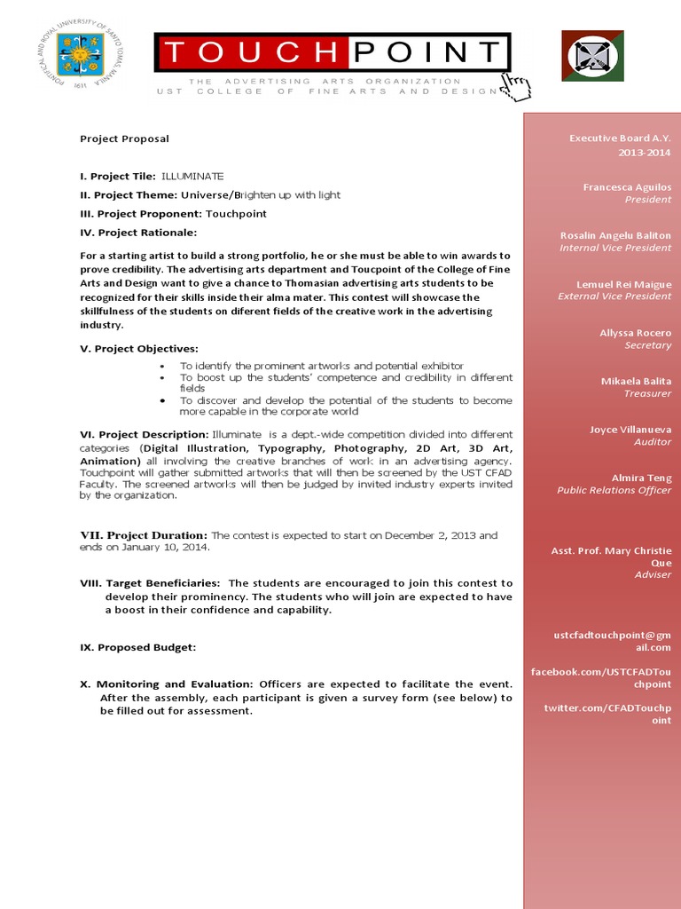 Contest - Project Proposal | PDF | Business | Communication