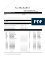 Natural Gas Data Sheet 00806 0300 4803