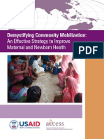 Demistifying Community Mobilisation - A Strategy To Improving Maternal and Newborn Health