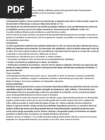 Trastorno en El Desarrollo Cognitivo