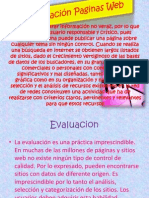 Evaluación Paginas Web