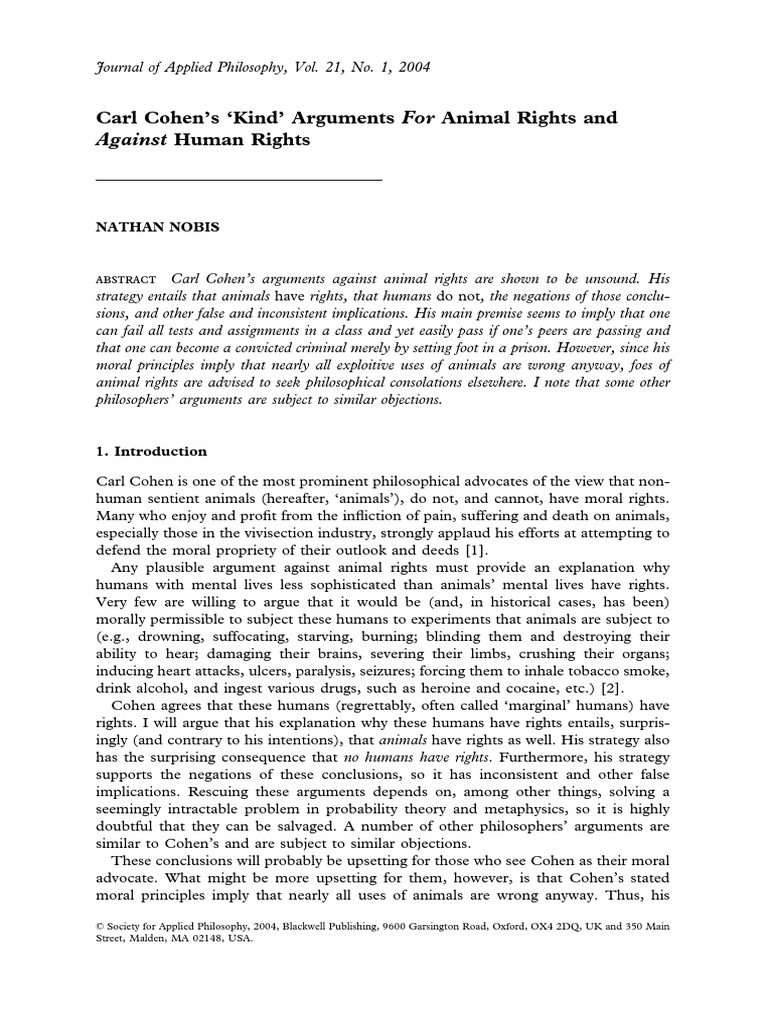 Animal Rights Argumentative Essay Essay Sample, Words, 3 Pages 🤓| Studyfy