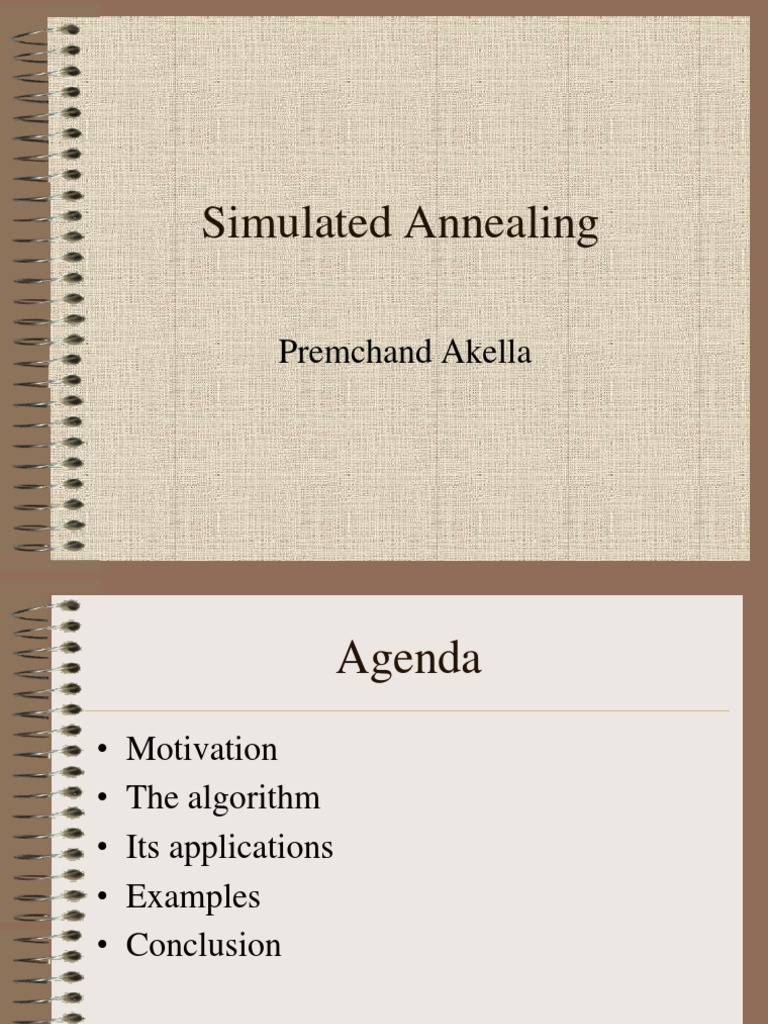 Simulated Annealing Algorithm Overview | PDF