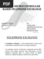 8 Users Microcontroller Based Telephone Exchange